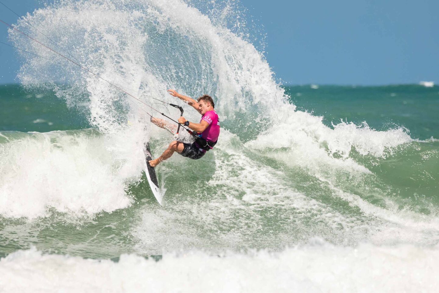 James Carew kite-surfer